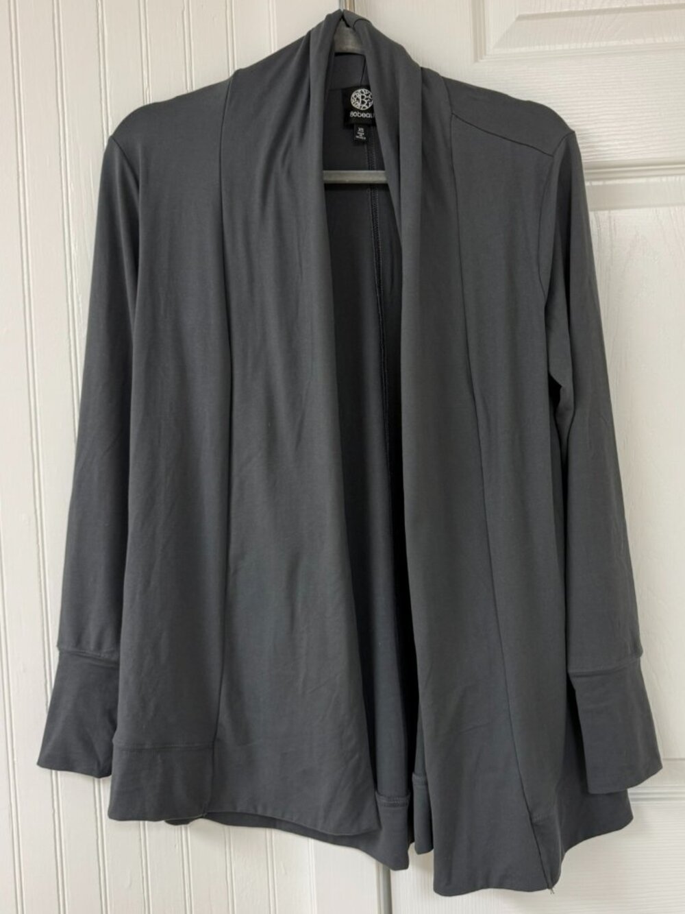 Bobeau Grey Open Front Knit Cardigan - Size XS